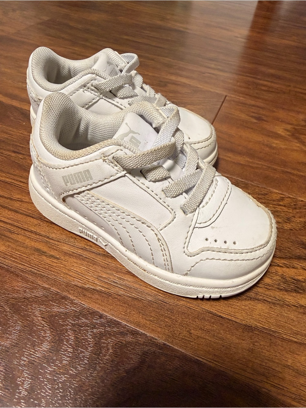 PUMA Toddler White Classic Low-Top Sneakers